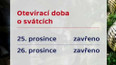 Otevírací doba o svátcích