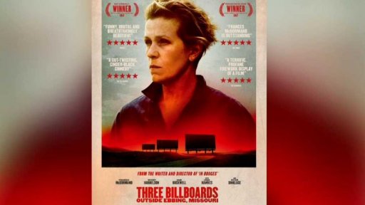 Tři billboardy kousek za Ebbingem