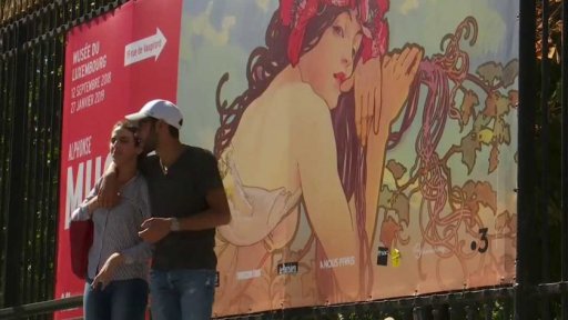 Výstava děl Alfonse Muchy v Paříži