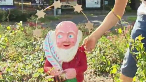 Socha trpaslíka v Nepomuku