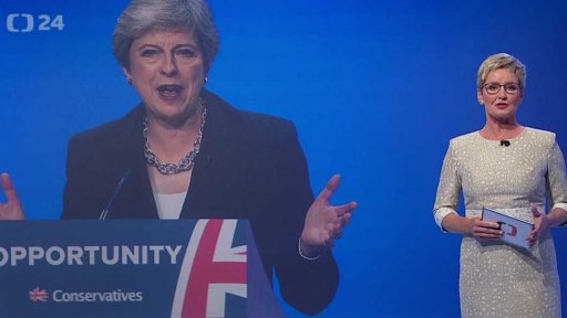 Projev Theresy Mayové na sjezdu konzervativců