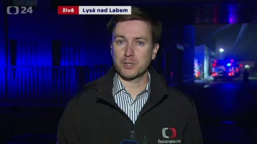 Požár haly v Lysé nad Labem