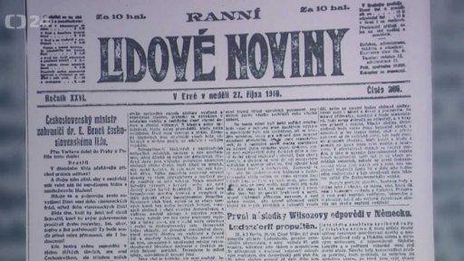 Denní tisk před 100 lety