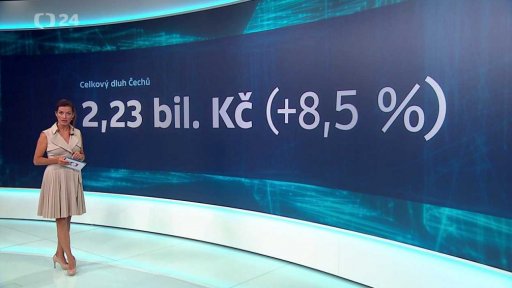 Celkový dluh Čechů se zvýšil