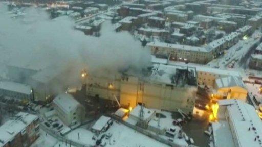 Tragický požár v ruském obchodním centru