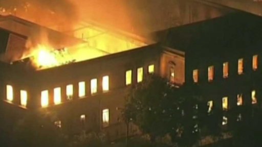 Požár brazilského muzea