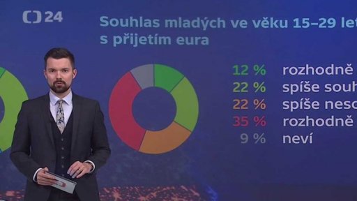 Souhlas mladých s přijetím eura