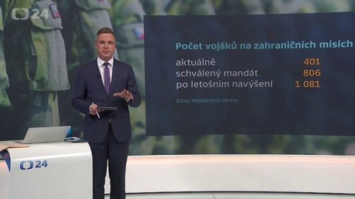Počet vojáků na zahraničních misích
