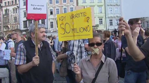 Protest proti Andreji Babišovi