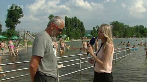 Velká návštěvnost koupališť - Biotop Radotín