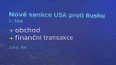 Nové americké sankce proti Rusku - přehled