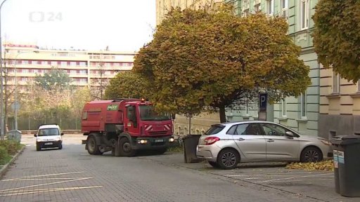 Čištění ulic v Brně