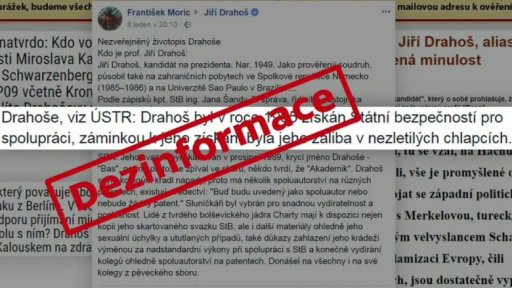 Šíření dezinformací před druhým kolem voleb