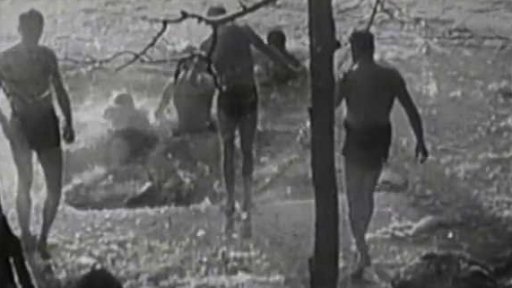 Nejdřív brusle, pak ledová koupel (1948)