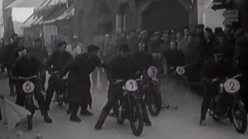 Netradiční lyžařský závod v Jilemnici (1950)