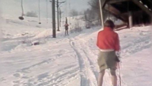 Nový lyžařský vlek v Orlických horách (1984)