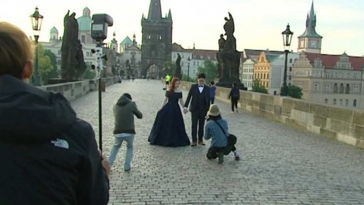 Asijské páry v Praze