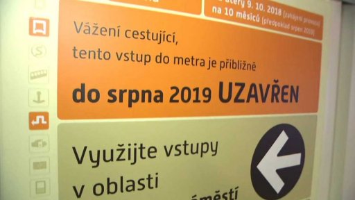 Rekonstrukce vchodu do metra