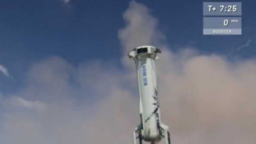 Další úspěšný test rakety New Shepard