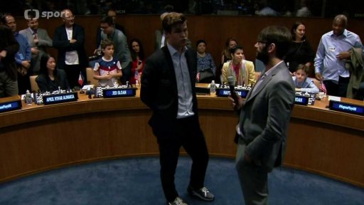 Magnus Carlsen pochválil vyslance ČR při OSN Jiřího Ellingera