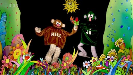 Jů vstalo z postele špatnou tlapou, Hele se ho snaží rozveselit…