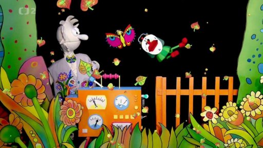 Otylka si povídá s Pipem o počasí. Podzim je tady, Vánoce za rohem. Mufočas jim chce přivolat vichr a sníh, Pip jej zastaví.