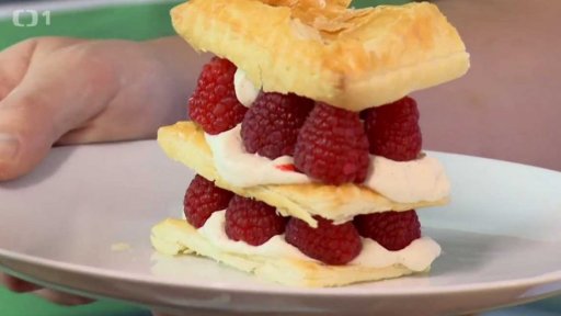 Mille-feuille s jahodami