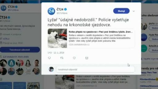 Rolba s vlekem vážně zranila lyžaře na sjezdovce v Peci pod Sněžkou