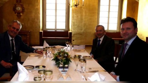 Oběd prezidenta s předsedy komor parlamentu