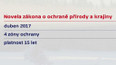 Novela zákona o ochraně přírody a krajiny