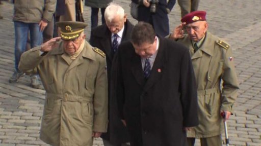 Připomínka začátku nacistické okupace