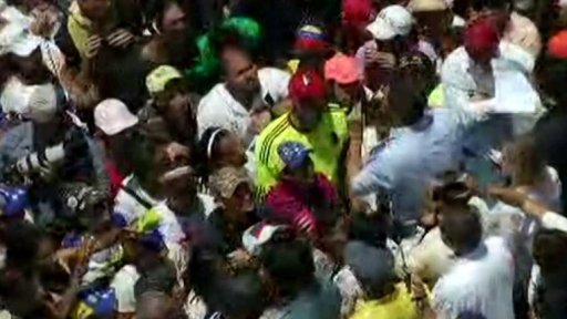 Demonstrace v Caracasu