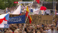 Protivládní demonstrace na Václavském náměstí v Praze