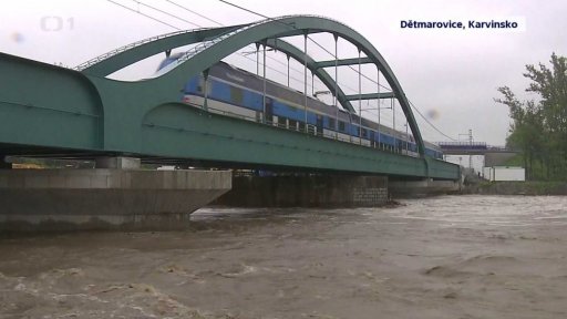 Vydatné deště na severní Moravě