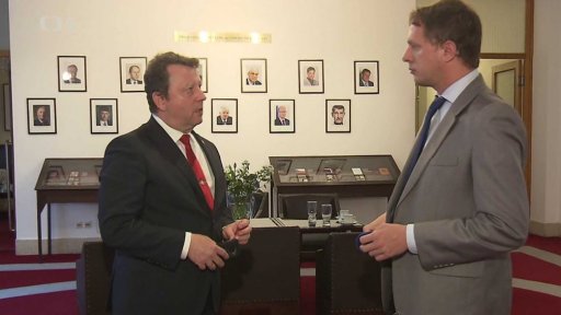 Schůzka prezidenta s odstupujícím ministrem kultury