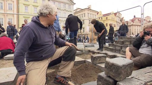 Obnova mariánského sloupu na Staroměstském náměstí v Praze