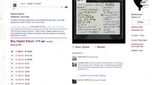 Neveřejné materiály Radiohead