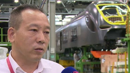 Čínský vlak na českých kolejích