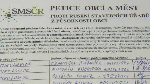 Petice proti novele stavebního zákona