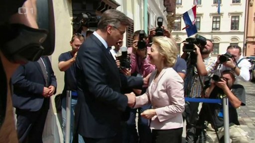 Ursula von der Leyenová v Chorvatsku