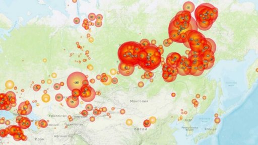 Rozsáhlé požáry na Sibiři