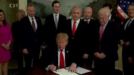 Netanjahu vyjednává Trumpovu podporu