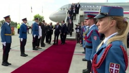 Miloš Zeman v Srbsku