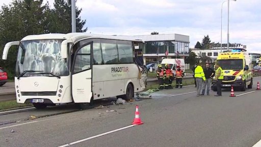 Nehoda autobusu v Brně