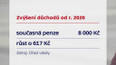 Zvýšení důchodů od roku 2020