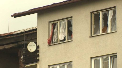 Exploze v obytném domě