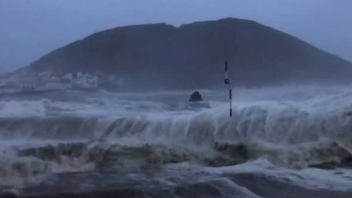 Škody po hurikánu na Azorských ostrovech