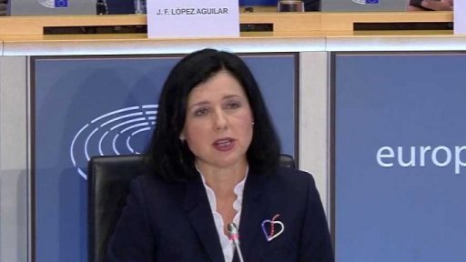 Slyšení Věry Jourové před eurposlanci