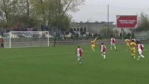 Zápas Ligy mistrů mezi Slavií a Barcelonou