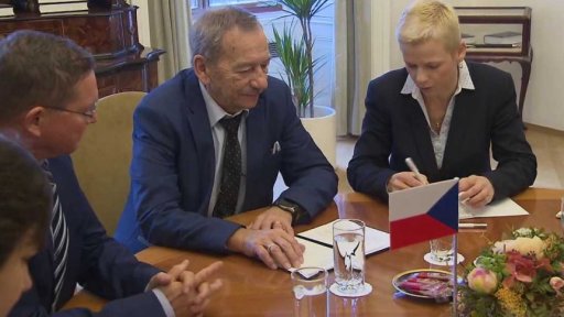 Schůzka předsedy Senátu J. Kubery a čínského velvyslance